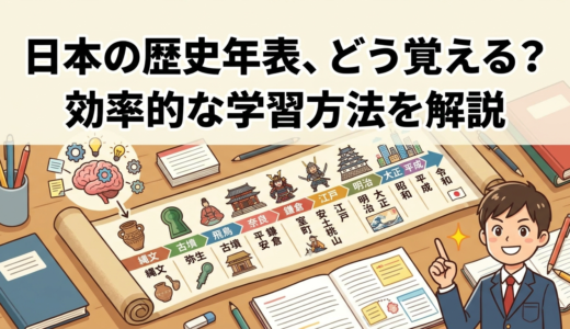 日本の歴史年表、どう覚える？効率的な学習方法を解説
