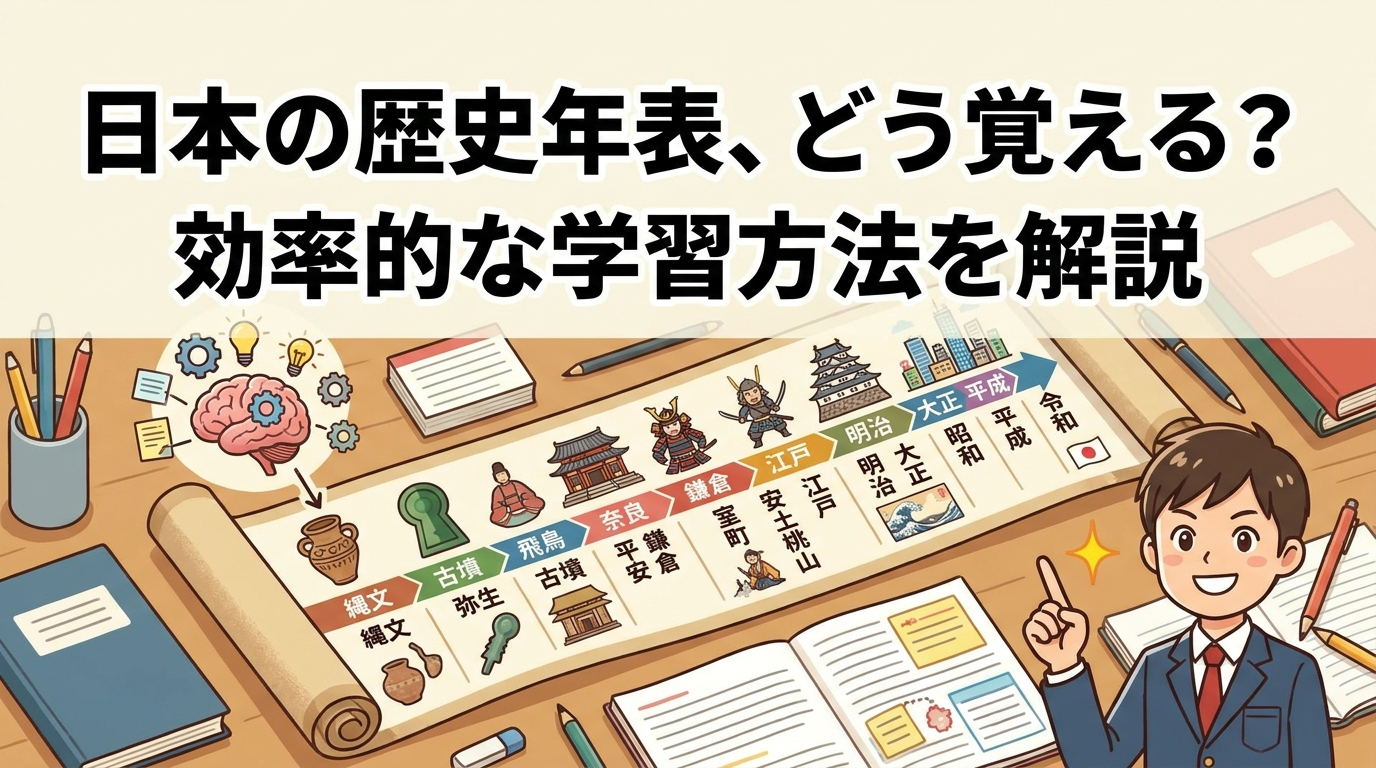 日本の歴史年表、どう覚える？効率的な学習方法を解説