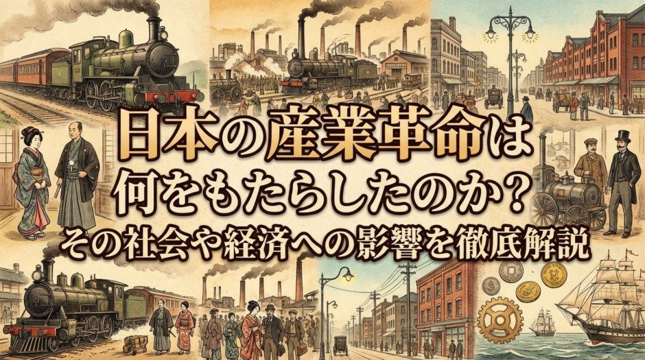 日本の産業革命は何をもたらしたのか？その社会や経済への影響を徹底解説