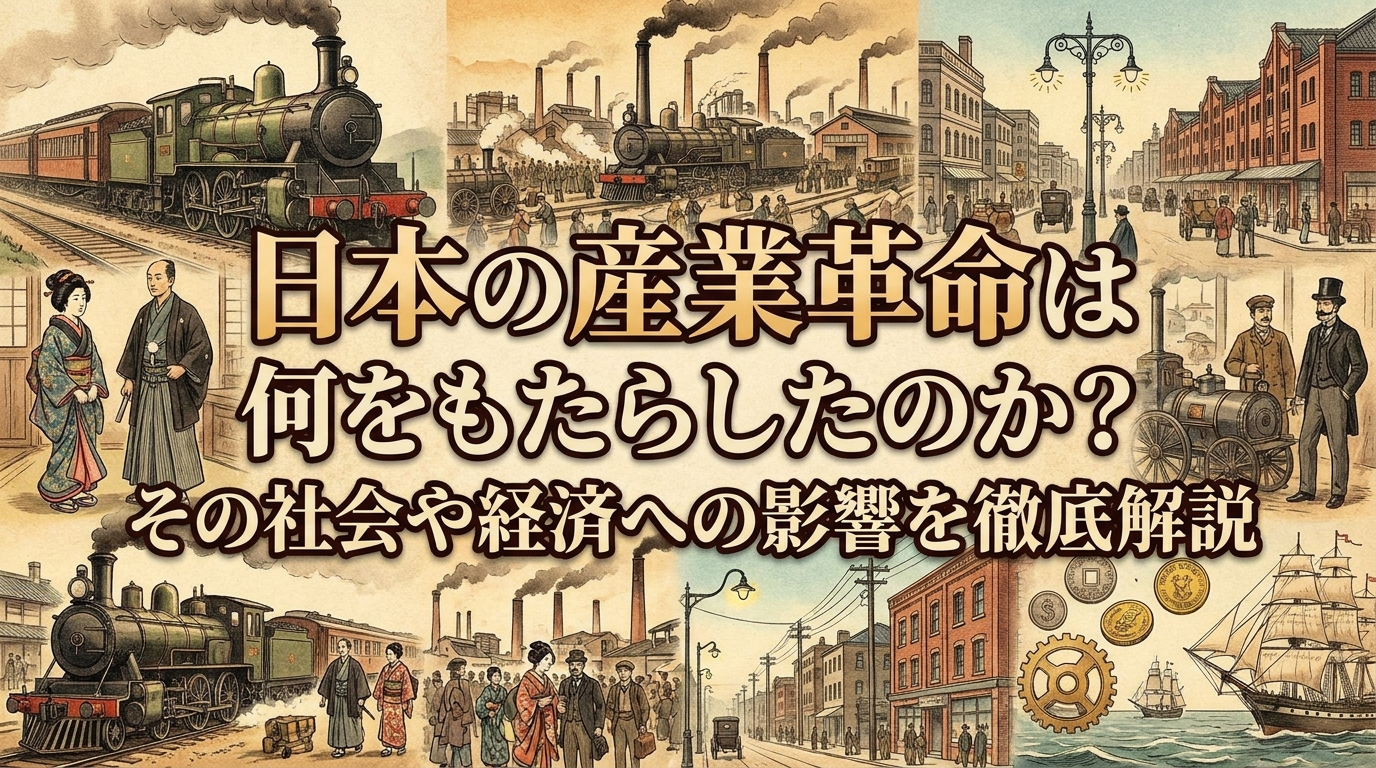 日本の産業革命は何をもたらしたのか？その社会や経済への影響を徹底解説