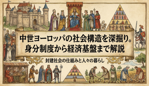 中世ヨーロッパの社会構造を深掘り。身分制度から経済基盤まで解説