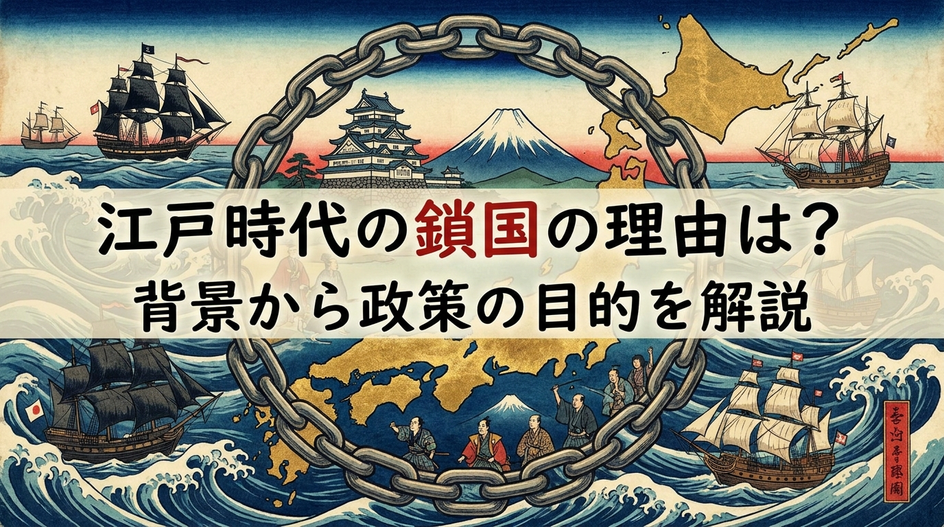 江戸時代の鎖国の理由は？背景から政策の目的を解説
