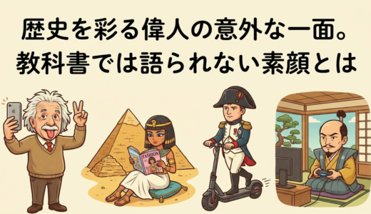 歴史を彩る偉人の意外な一面。教科書では語られない素顔とは