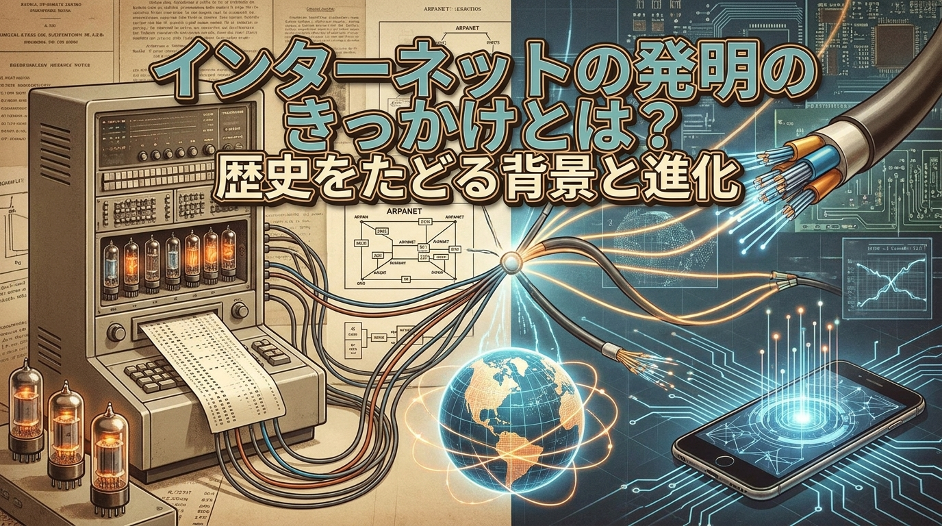 インターネットの発明のきっかけとは？歴史をたどる背景と進化