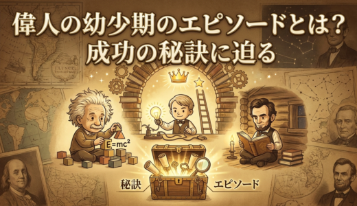 偉人の幼少期のエピソードとは？成功の秘訣に迫る