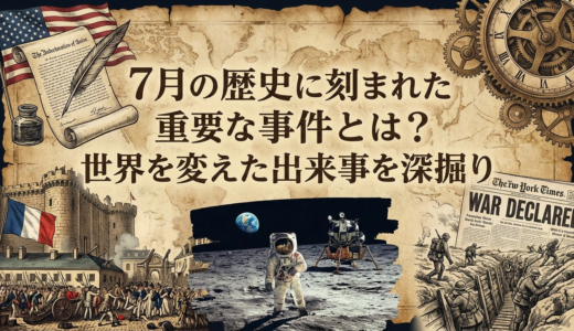 7月の歴史に刻まれた重要な事件とは？世界を変えた出来事を深掘り