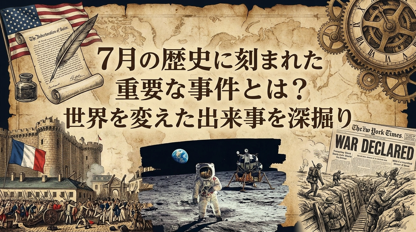 7月の歴史に刻まれた重要な事件とは？世界を変えた出来事を深掘り
