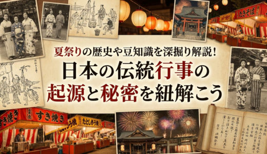夏祭りの歴史や豆知識を深掘り解説！日本の伝統行事の起源と秘密を紐解こう