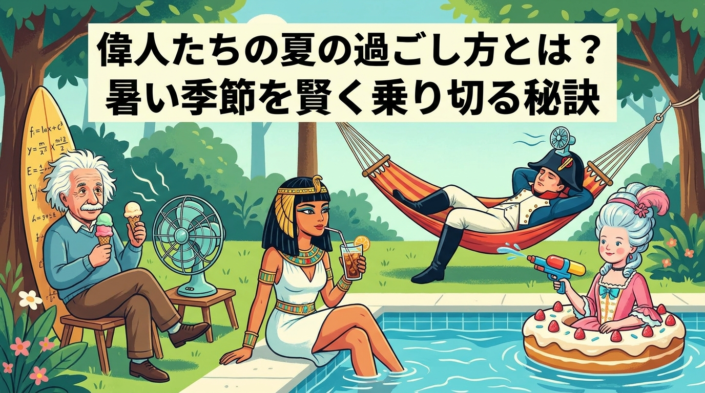 偉人たちの夏の過ごし方とは?暑い季節を賢く乗り切る秘訣