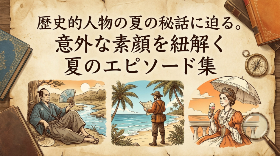 歴史的人物の夏の秘話に迫る。意外な素顔を紐解く夏のエピソード集