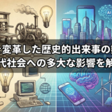 世界を変革した歴史的出来事の数々。現代社会への多大な影響を解説