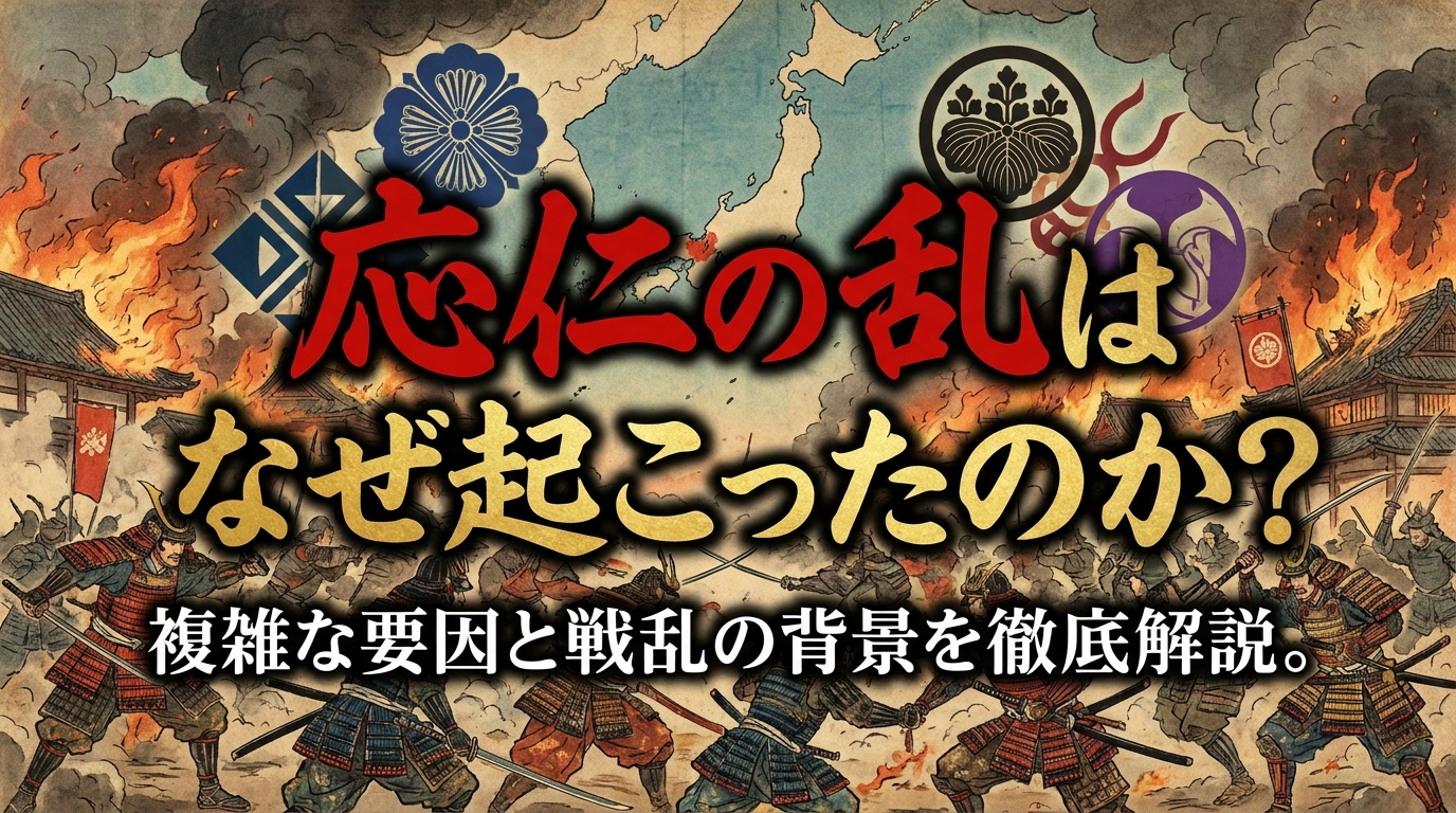 応仁の乱はなぜ起こったのか?複雑な要因と戦乱の背景を徹底解説。